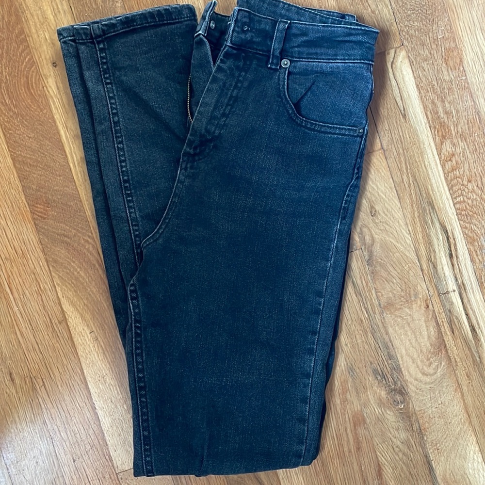 asos ripped knee black jeans